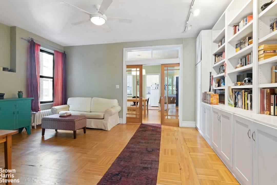 Bright renovated Edwardian Five pre war with 2 bedrooms, dining room, living room, kitchen and one full bath.