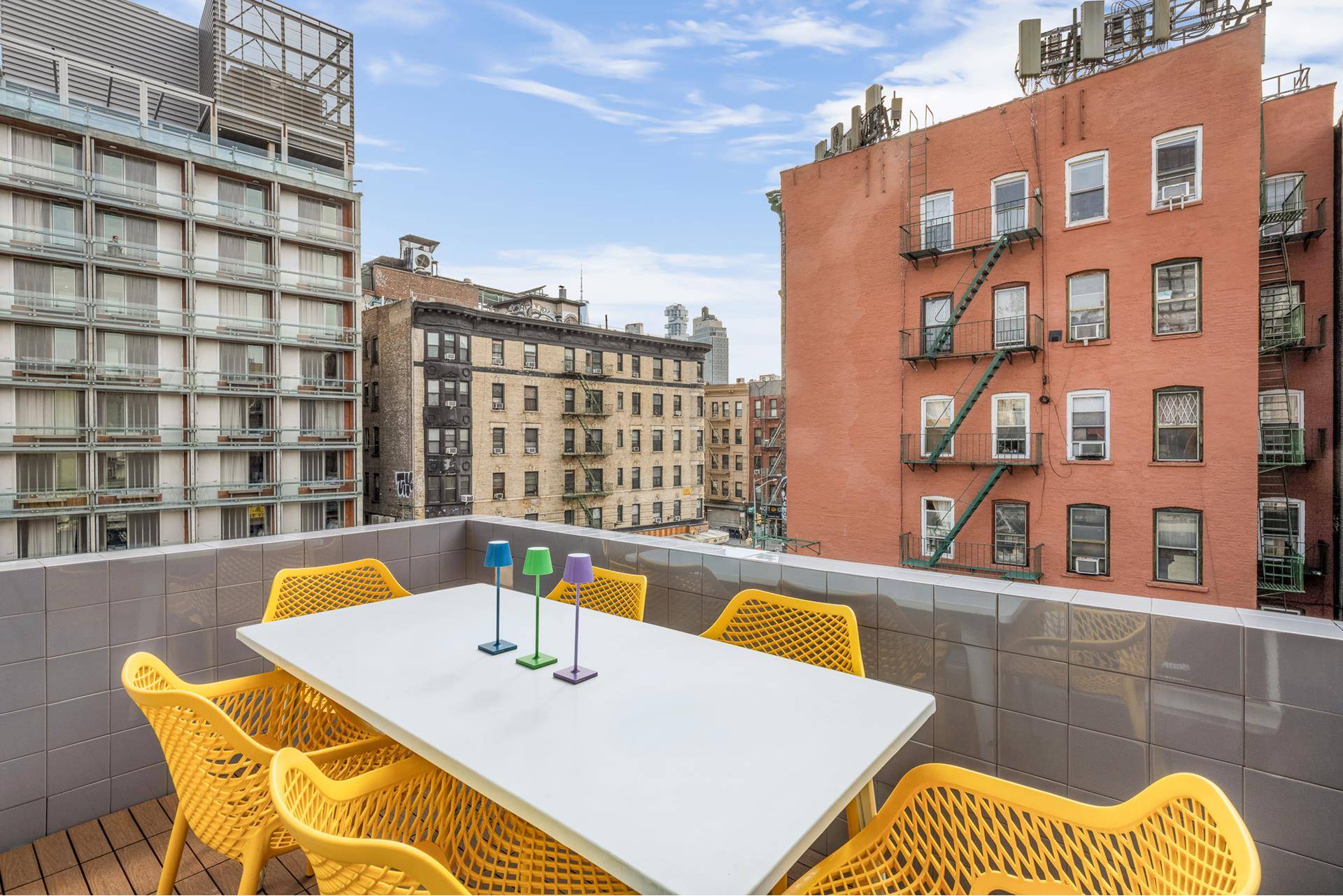Chic Nolita Duplex with Private Terrace and Designer Upgrades Experience the best of Downtown living in this rarely available 1 bedroom, 1.