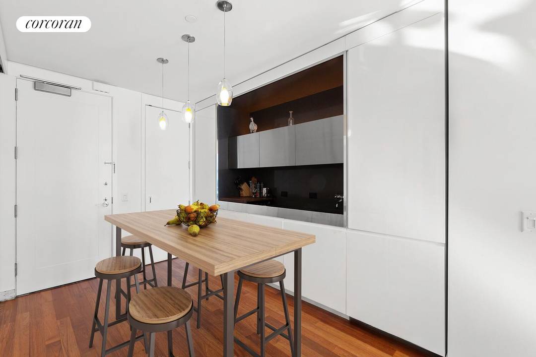 This modern and sophisticated one bedroom, one bathroom residence offers approximately 832 square feet of thoughtfully designed living space with soaring high ceilings and oversized double glazed windows showcasing open ...