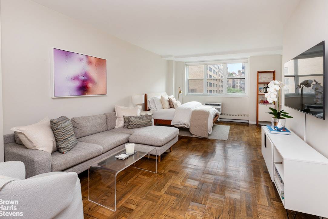 GORGEOUS AND SPACIOUS DESIGNER DREAM alcove studio apartment is now available for rent at the Randall House in Greenwich Village.