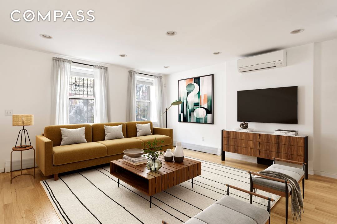 Welcome to 174 Patchen Ave this updated two family townhouse, originally built in 1899, sits on a quintessential tree lined street in the heart of Bedford Stuyvesant, blending classic charm ...