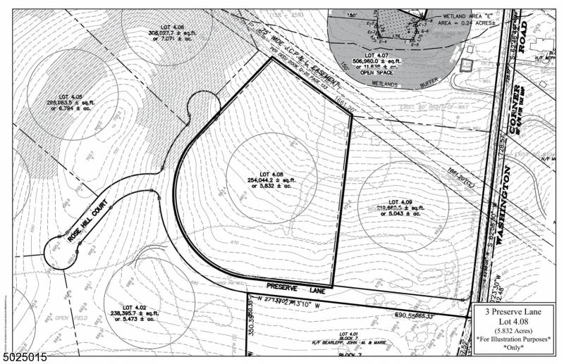 Scenic Bernardsville mountain location just minutes from town.