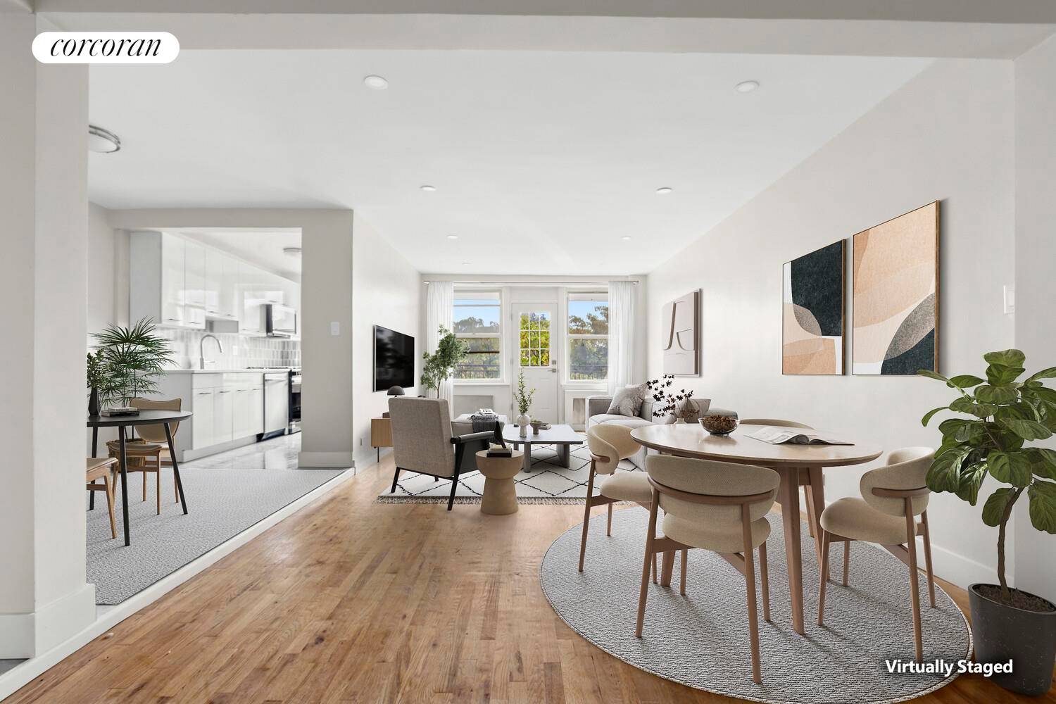 Sponsor Unit Expansive, Gut Renovated 3 Bedroom 2 Bath with Balcony !