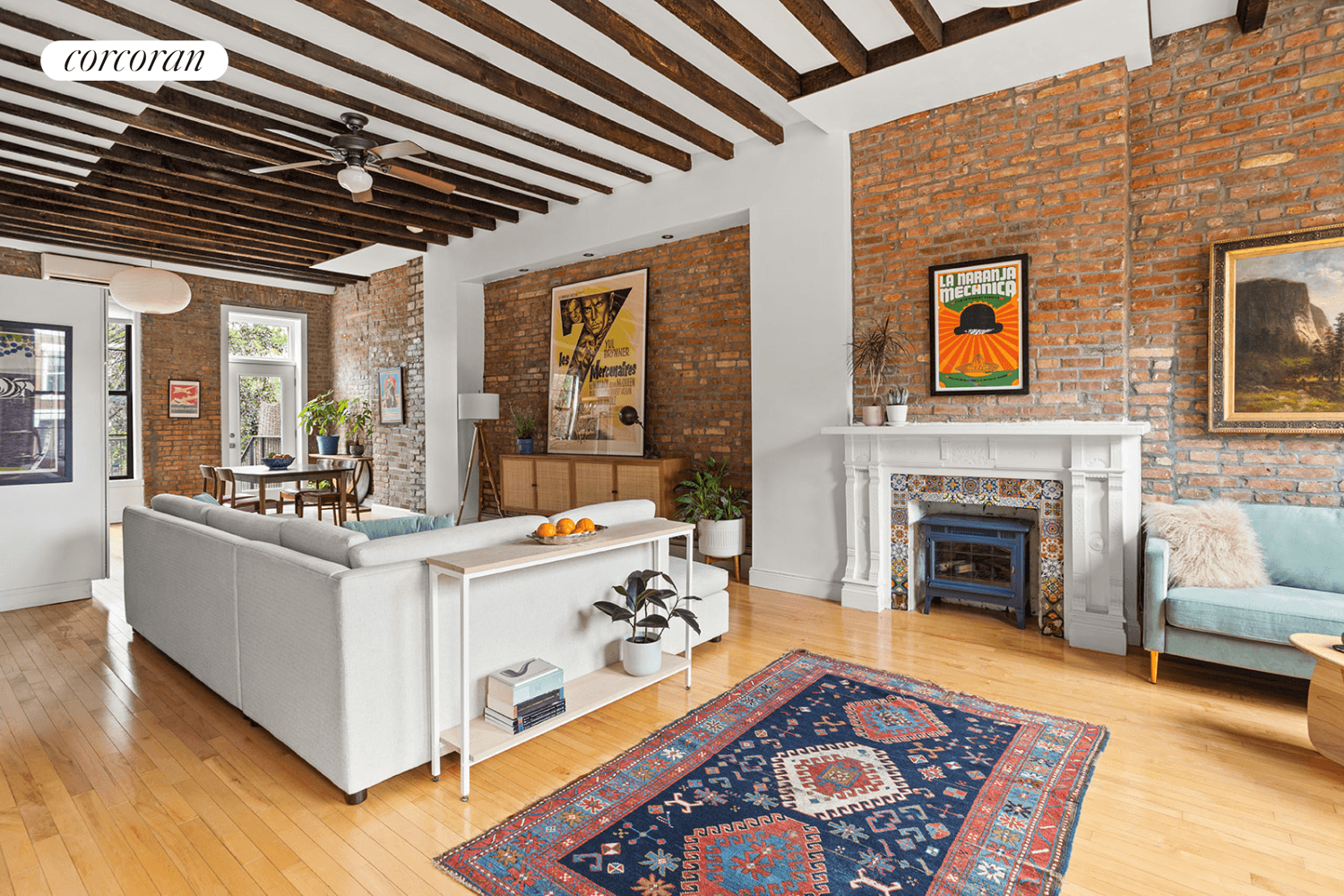 Come see this charming 2 Family townhouse with beautiful vintage details, exposed brick and many modern upgrades and a stunning garden !
