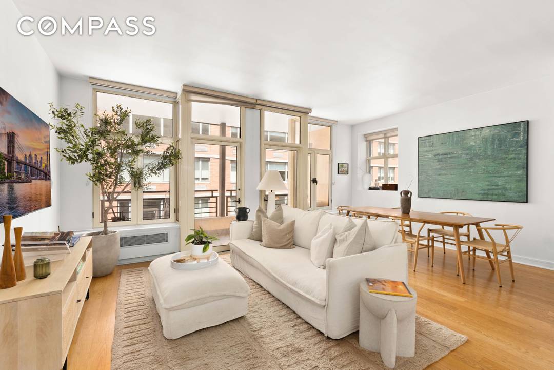 Flatiron Rare One Bedroom Offering with Two Private Terraces Experience loft living at its finest in this expansive Chelsea Flatiron condominium an exceptional one bedroom, one bathroom home featuring a ...