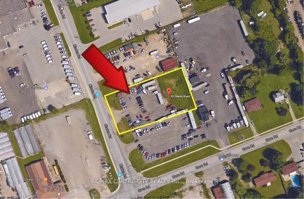Located on the east side of Clarke near Gore Road.