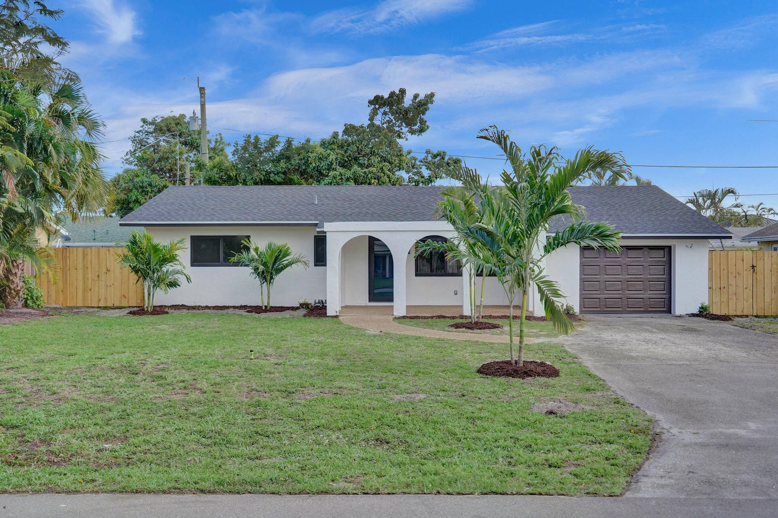 Beautifully renovated 2 Bed, 2 Bath home located in the highly sought after Tropic Palms neighborhood of Delray Beach.