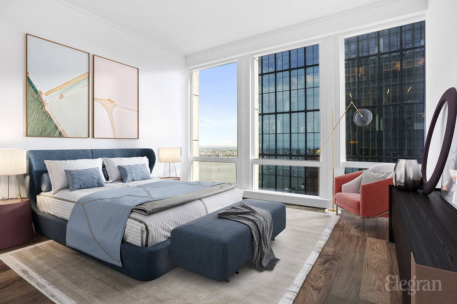Discover unparalleled elegance in this stunning corner three bedroom home at 35 Hudson Yards !