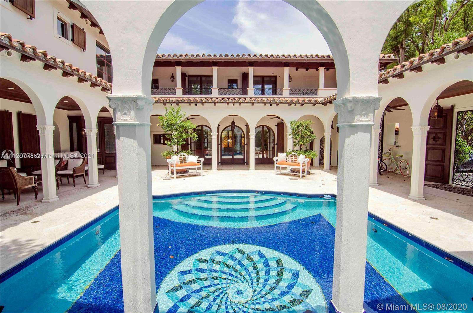 Direct downtown views and sublime sunsets are abundant from this fully furnished rock star mansion on magnificent North Bay Road.