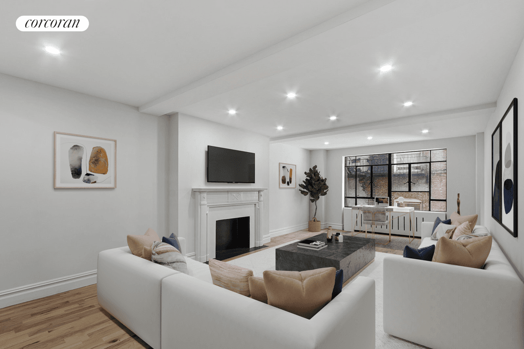 Gut Renovated two bedroom with sunken living room Sponsor unit no board approval !