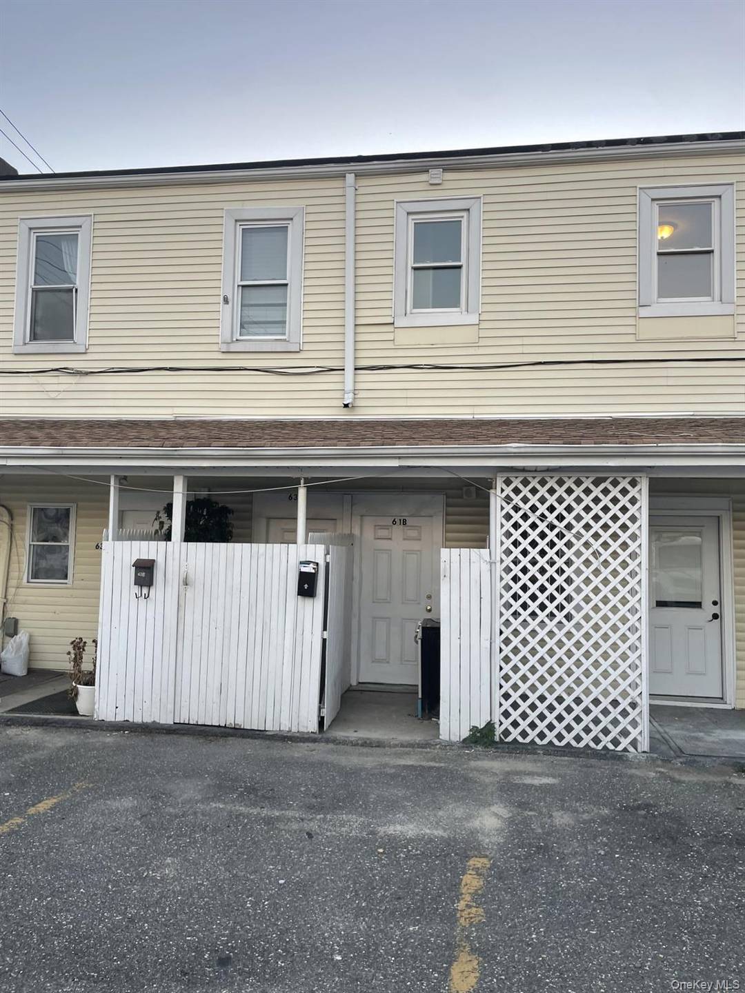 Upper unit of a mixed use building.