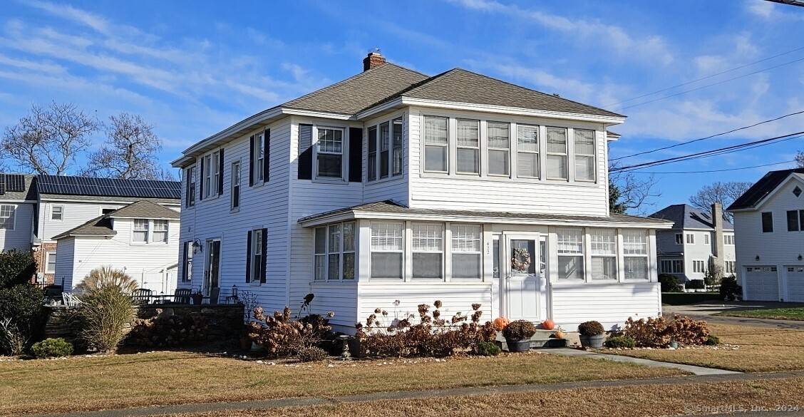 Classic New England year round beach house across the street from the ocean in the private Knollwood beach area.