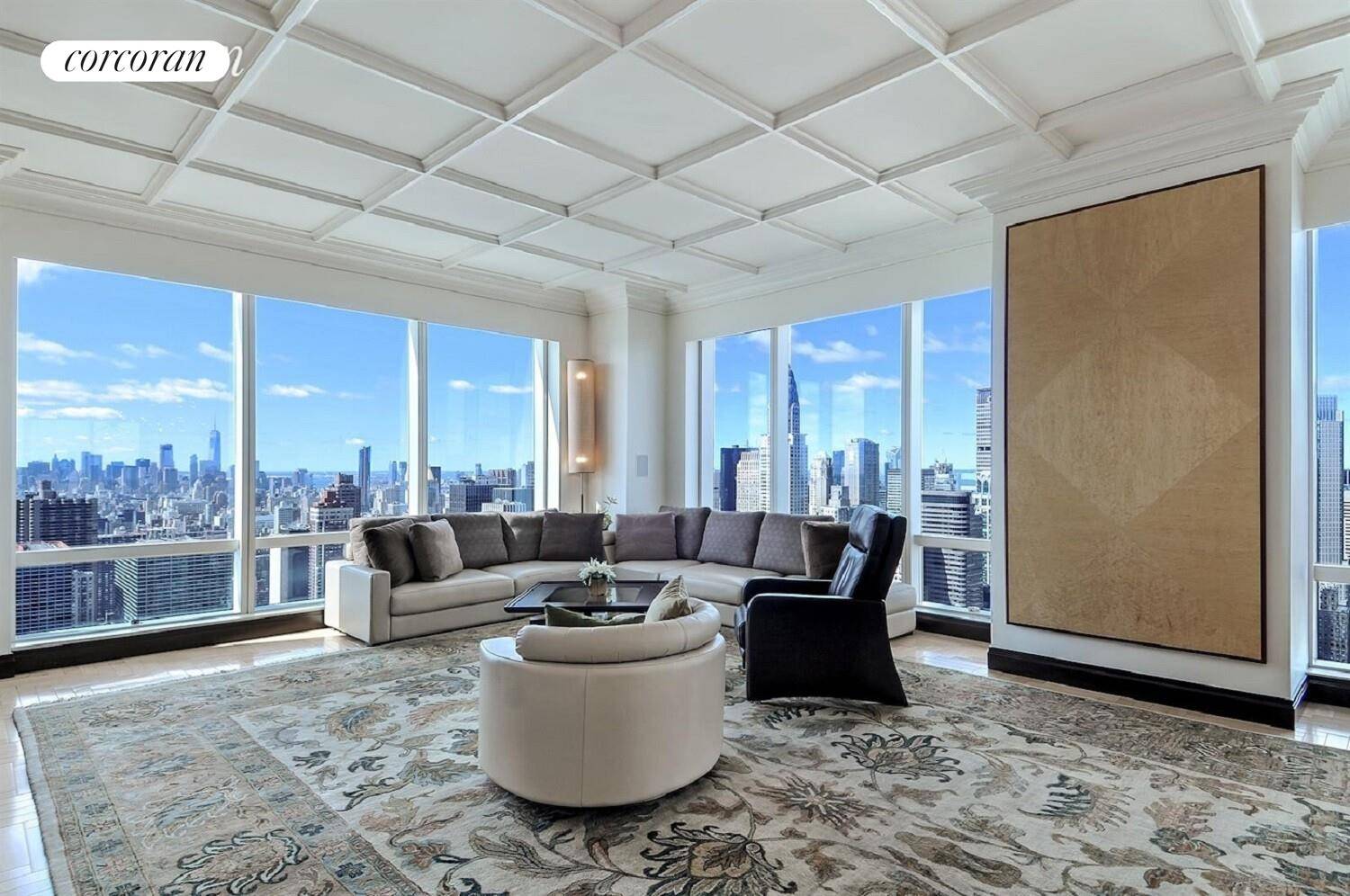 Welcome to an exquisite Fully Furnished residence at 845 United Nations Plaza, Unit 61C, where luxury meets breathtaking cityscapes.