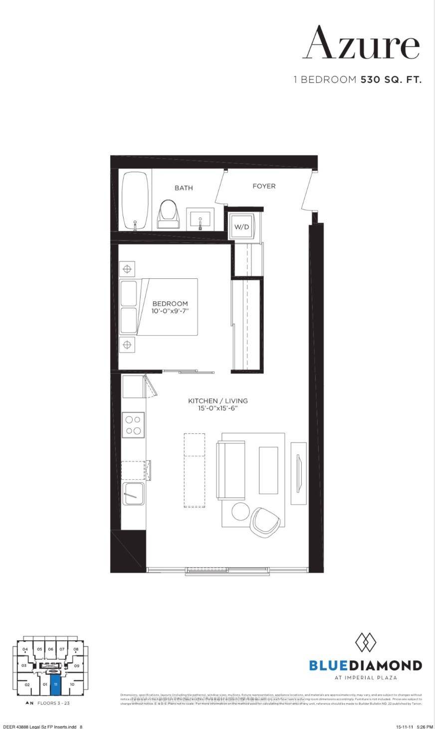 Experience stylish urban living in this well appointed 1 bedroom suite at Blue Diamond Condos, ideally located at Avenue amp ; St.