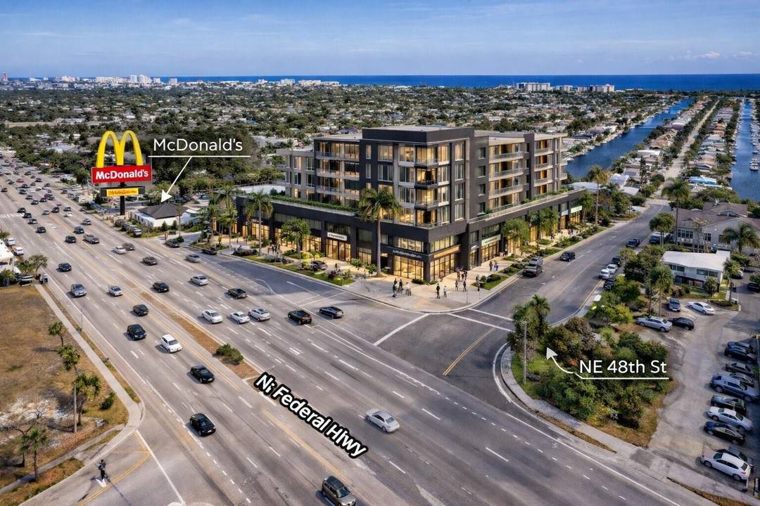 Rare 2. 01 acre development site in prime Lighthouse Point, FL along US 1 Federal Hwy.