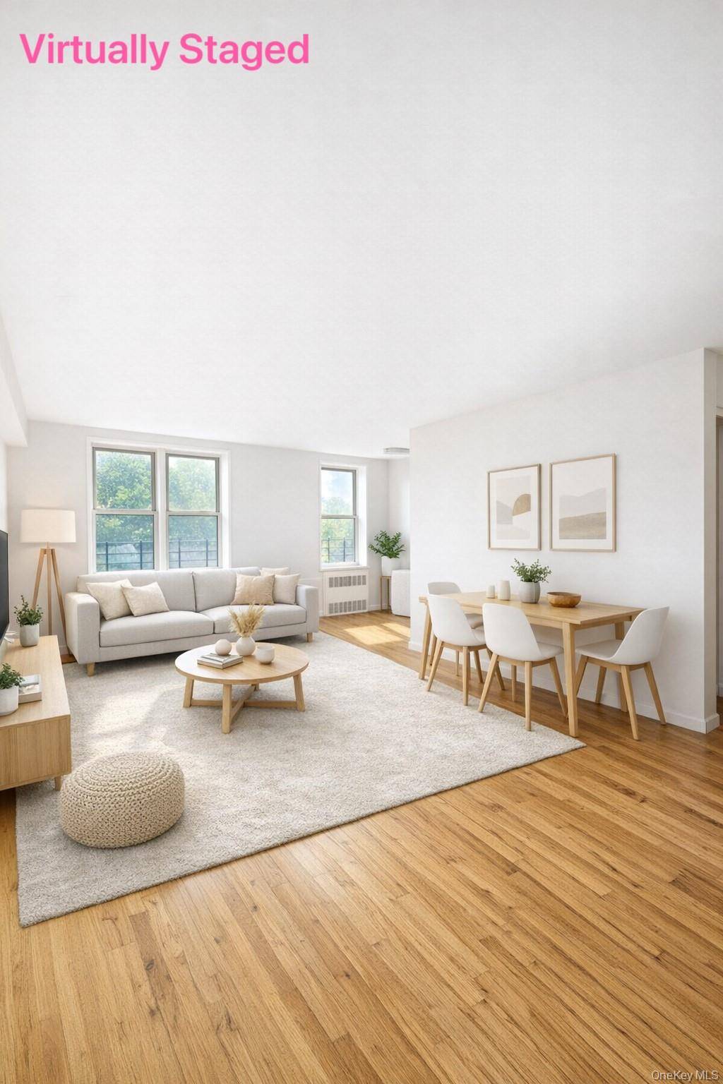 This rare oversized 2 bedroom, 1.