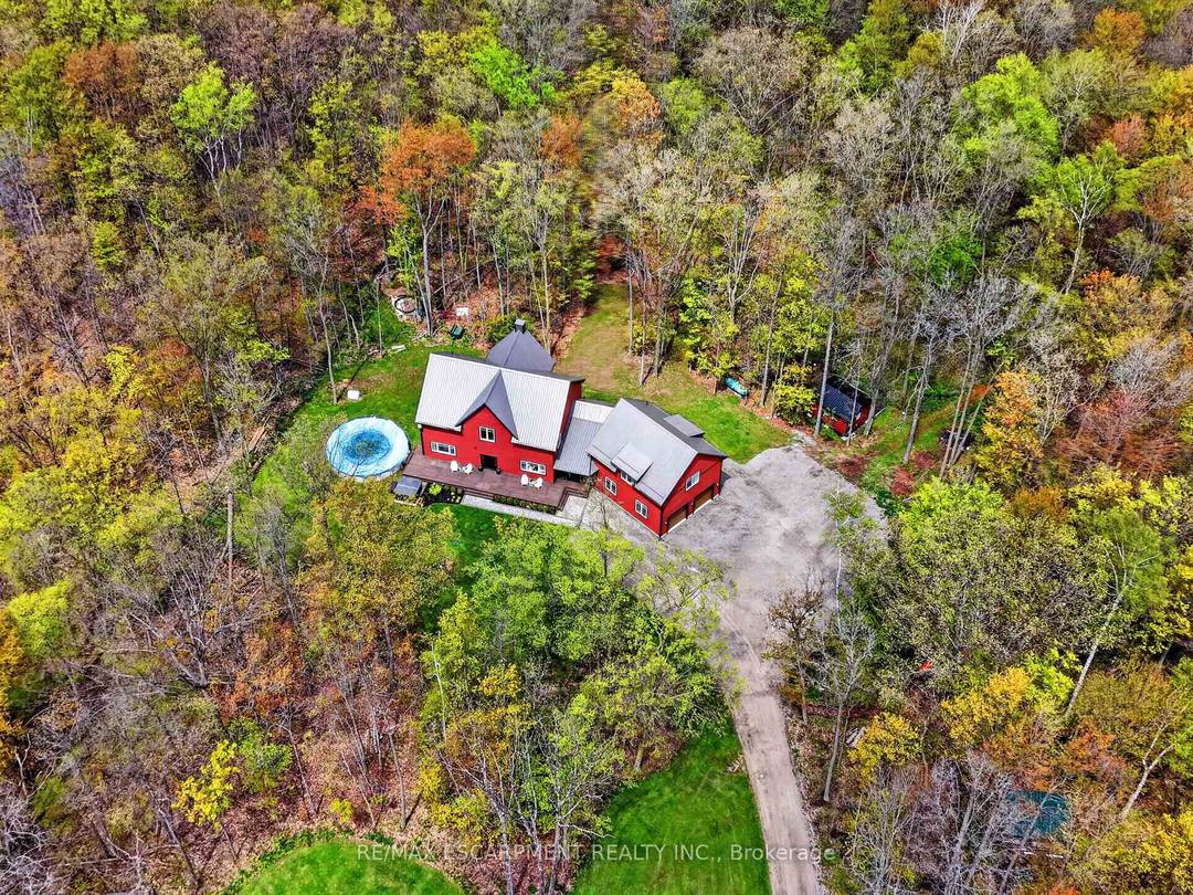 Welcome to 815 Tice Road in Fenwick a rare 10 acre Pelham retreat offering privacy, flexibility, and modern country living.
