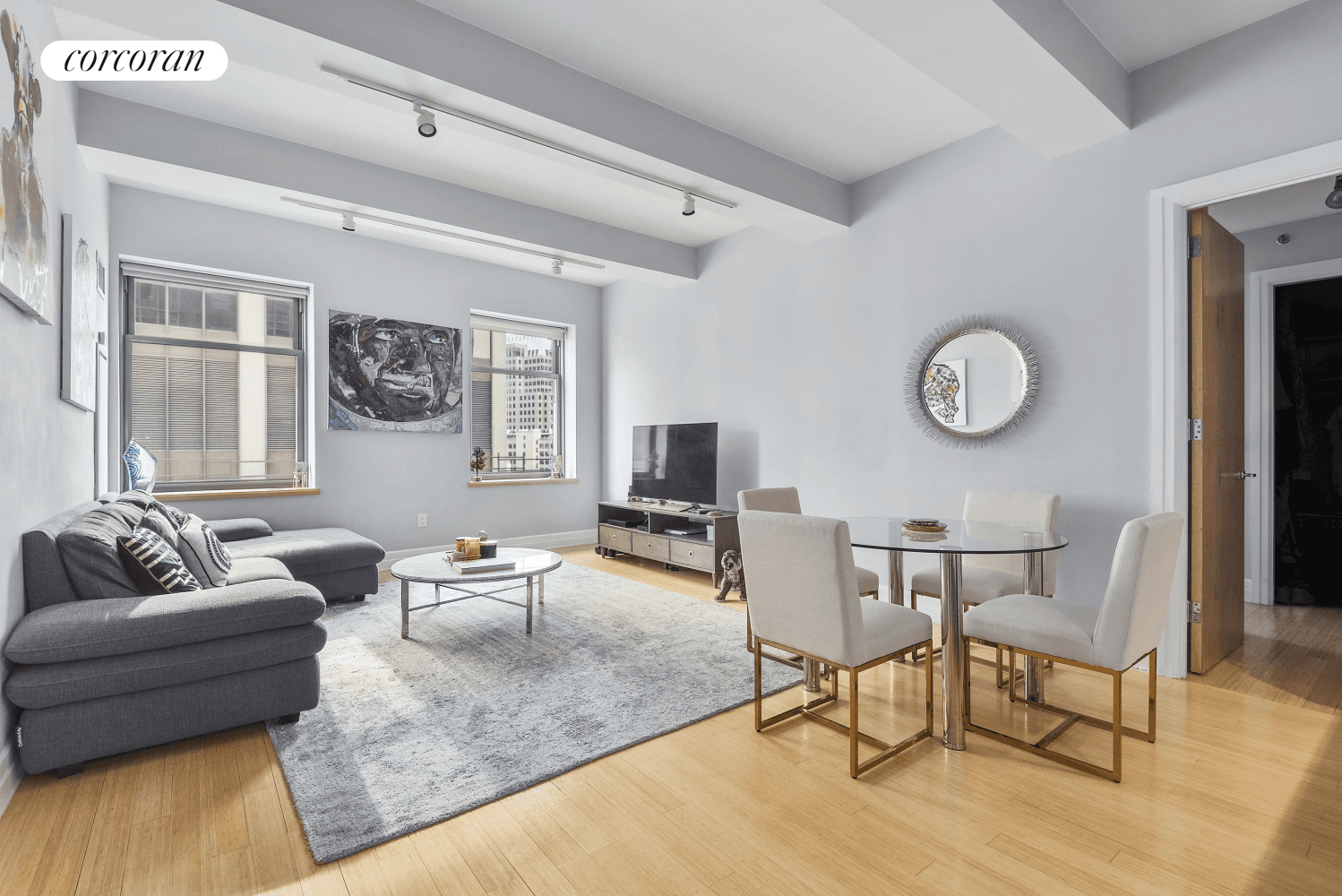 Welcome to 110 Livingston Street, Apartment 12D a 2 bedroom, 2 bathroom gem that seamlessly combines historic charm with modern sophistication.