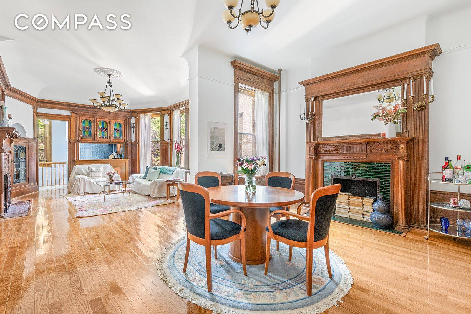 Located across the street from Prospect Park, this historic and elegant Park Slope duplex is rich with prewar character, offering original woodwork, intricate moldings, fireplaces, a serene private garden, and ...