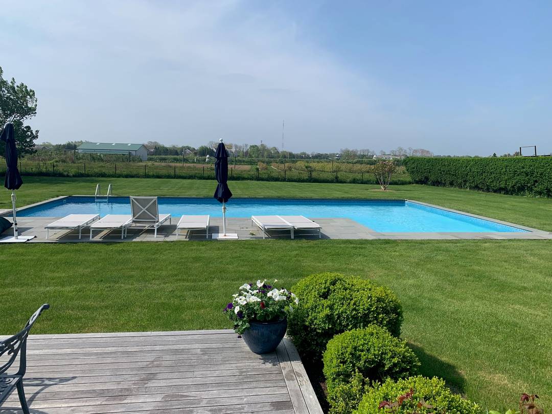 Bucolic South Facing Lawn with Open Views to Agricultural Reserve