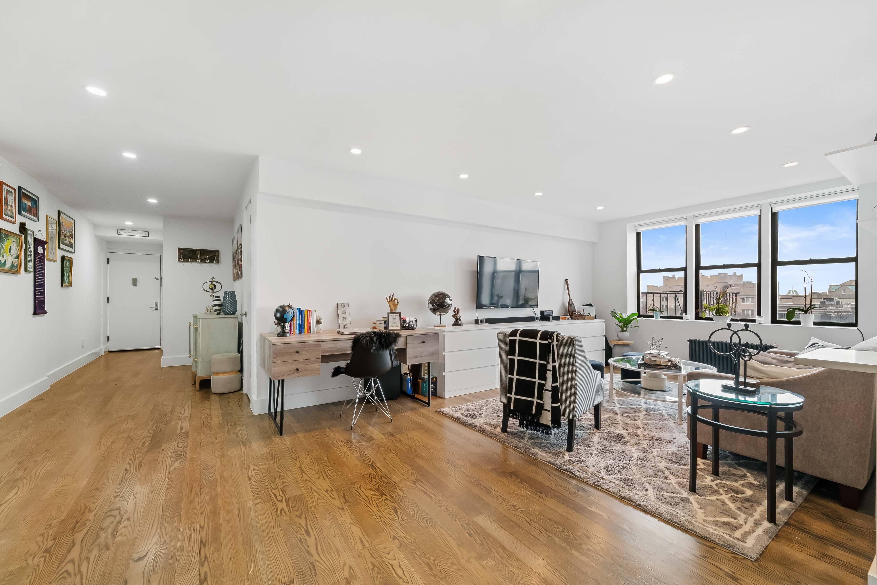 New construction alert ! Immaculately redone 2 Bedroom 2 Bathroom top floor, spacious condo in the Brooklyn Flats conversion.