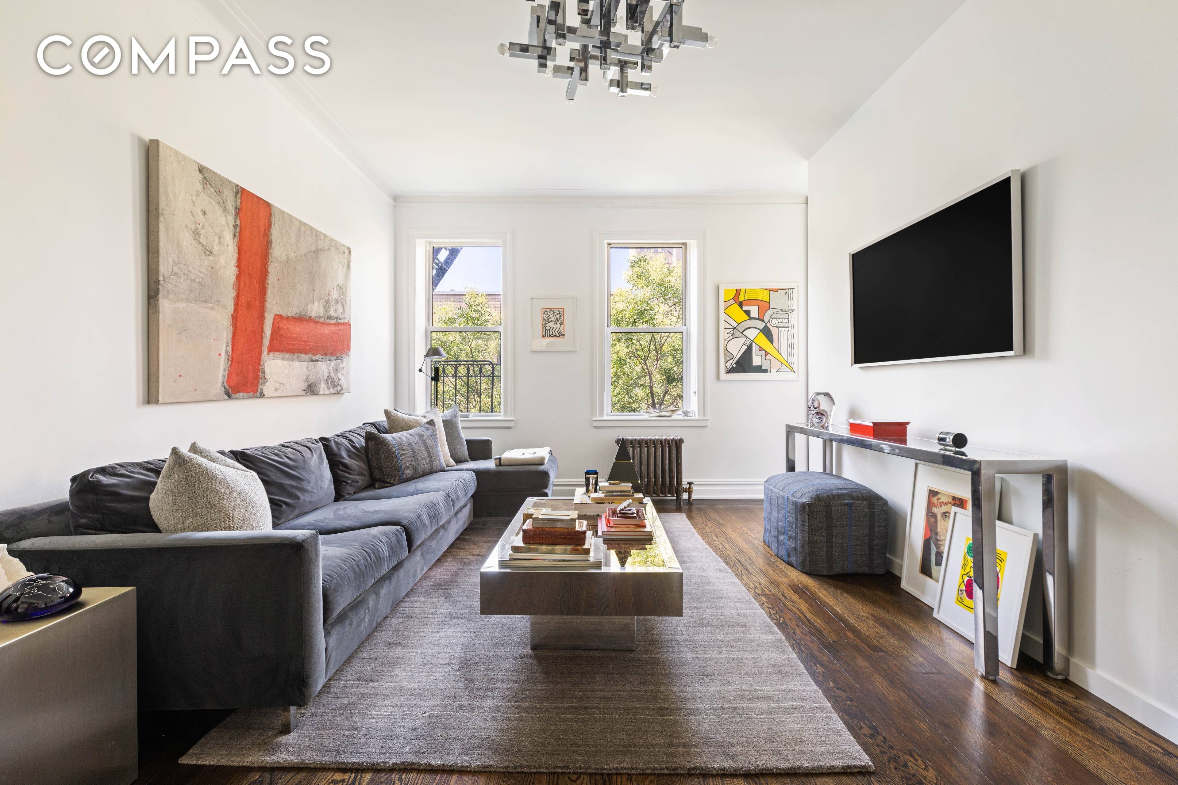 Designer renovated, spacious one bedroom apartment located on a tree lined street at 253 West 16th Street, Unit 5C, in Chelsea.