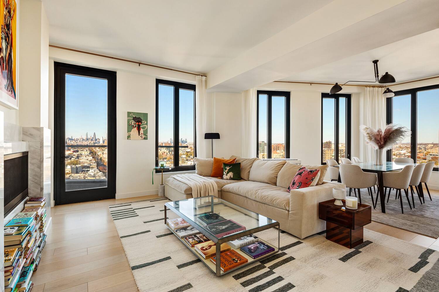 Full Floor Designer Penthouse with 360 Degree Views of Manhattan, Brooklyn, Prospect Park, the Brooklyn Museum, and the East River !