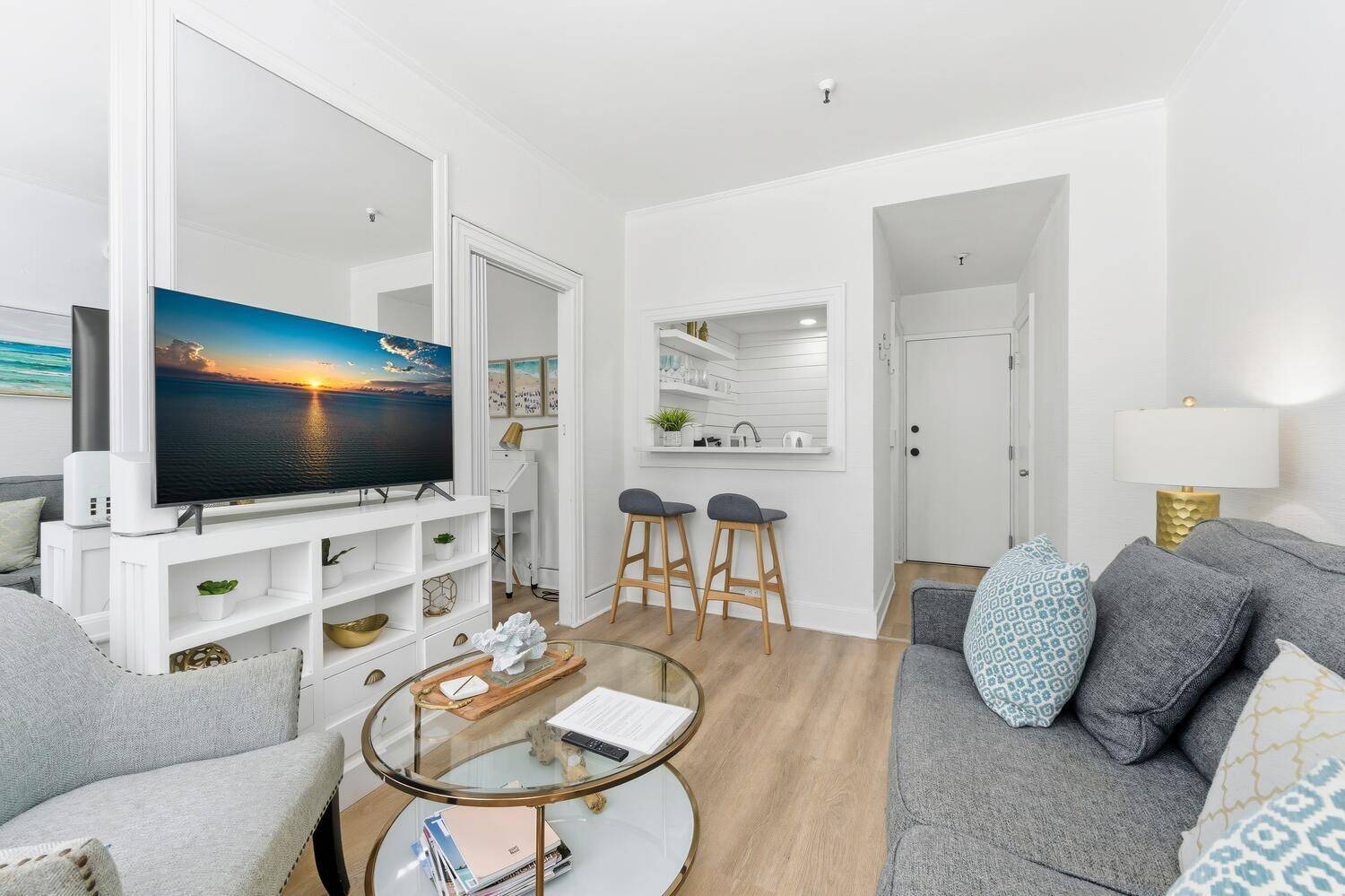 Step into sunny sophistication with this fully furnished 1 bedroom, 1 bathroom gem located in the Historic Palm Beach Hotel.