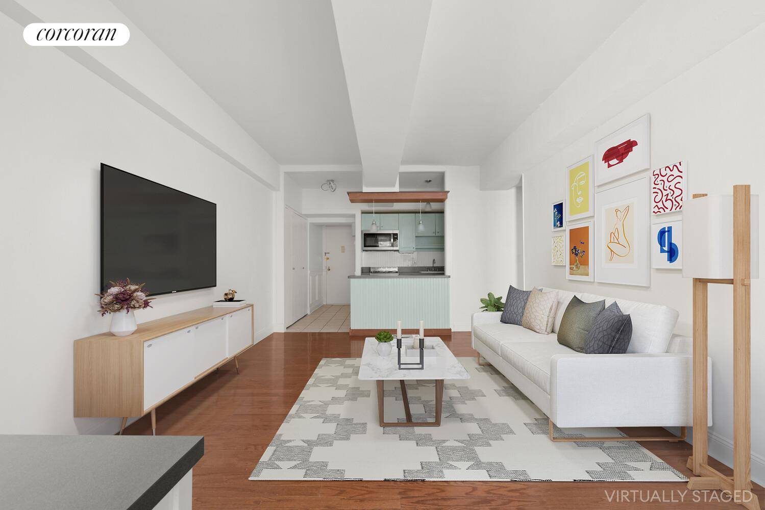 Welcome to 96 Schermerhorn Street, 2F, a beautifully maintained one bedroom apartment in a classic Art Deco prewar building in Downtown Brooklyn.
