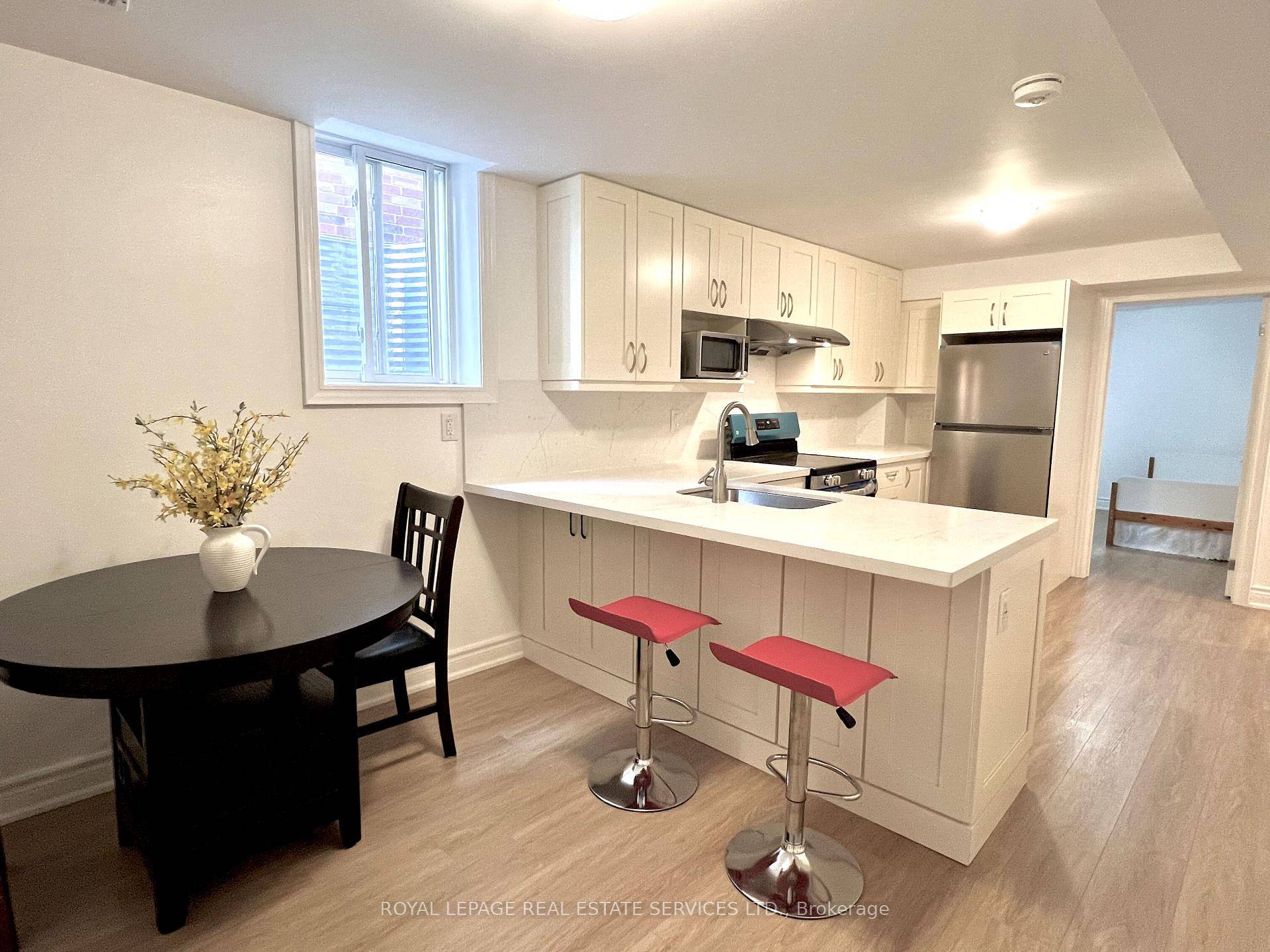 Exceptional Location ! ! Furnished One Year New Finished Basement Legal Apartment Meet all the City Requirements.