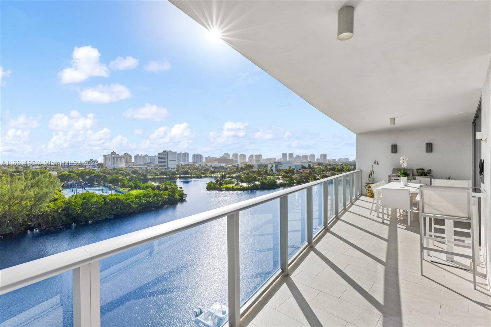 RIVA Waterfront Flow Through Residence Providing Stunning Views of the Ocean, Middle River amp ; Skyline from Sunrise to Sunset.