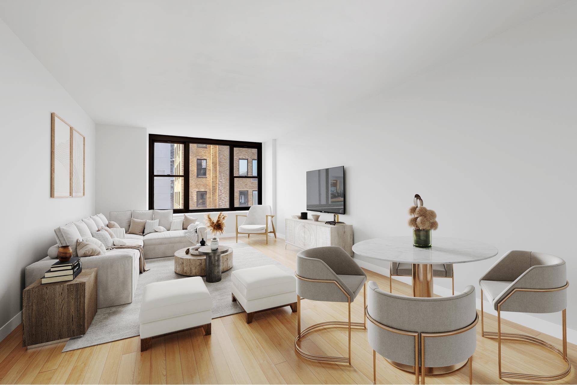 COTTAGE IN THE SKY ! Don't miss the rare opportunity to live in the combined duplex apartment at the renowned Galleria building.