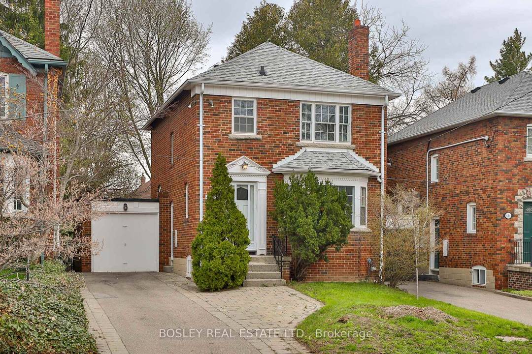 Charming North Leaside detached on an oversized lot with a private drive and attached garage !