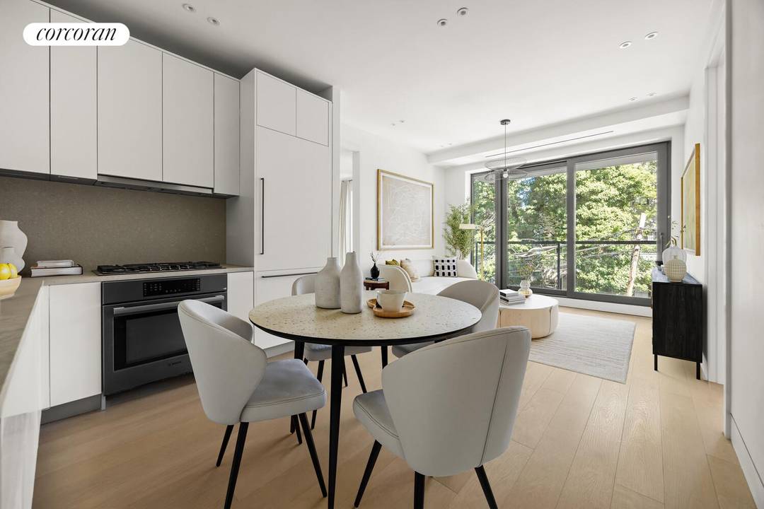 Welcome to Unit 3R at 259 Halsey Street an 845 square foot, 2 bedroom, 2 bath residence where modern elegance meets everyday comfort.