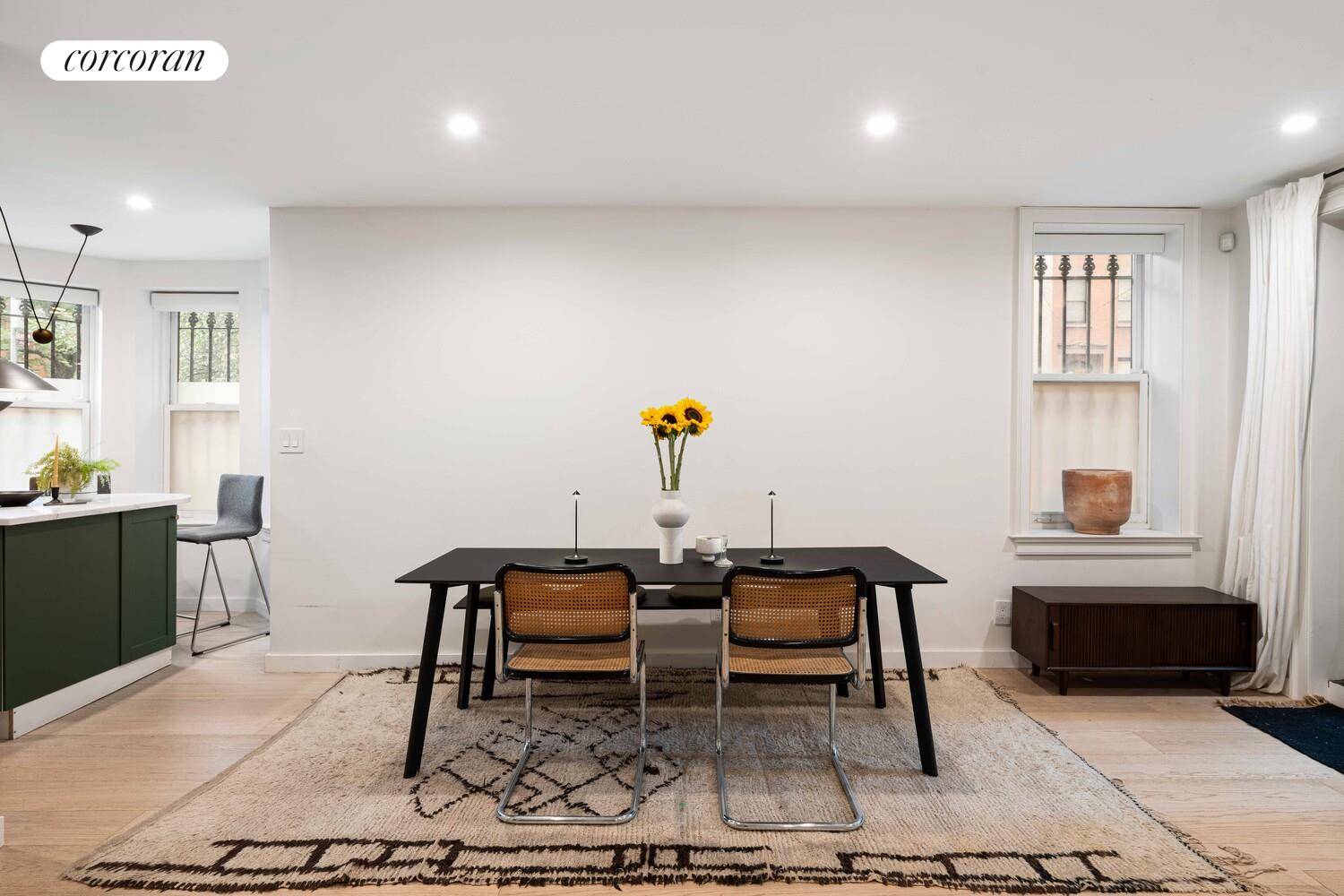 Create endless, lasting moments at 151 Lafayette Ave a beautiful fully renovated and sun filled Fort Greene duplex where classic brownstone character meets magazine ready finishes and an expansive private ...