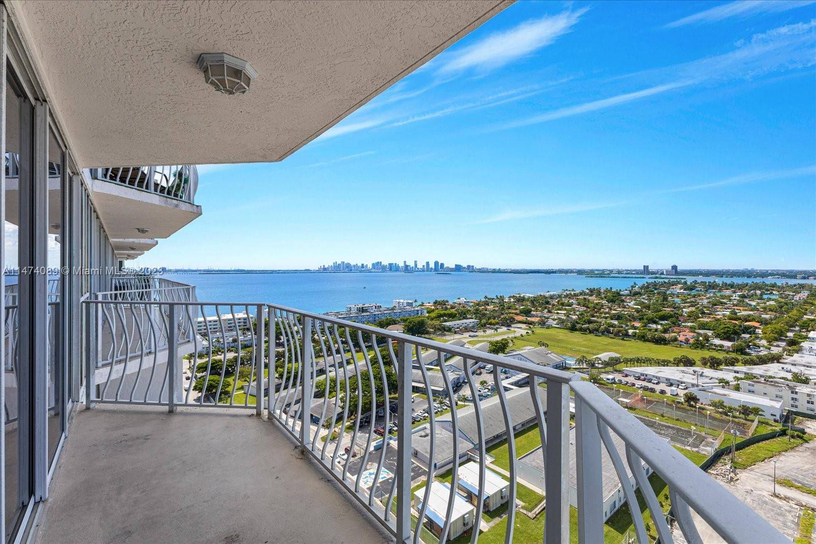 West facing bay and Miami skyline views with unforgettable sunsets.