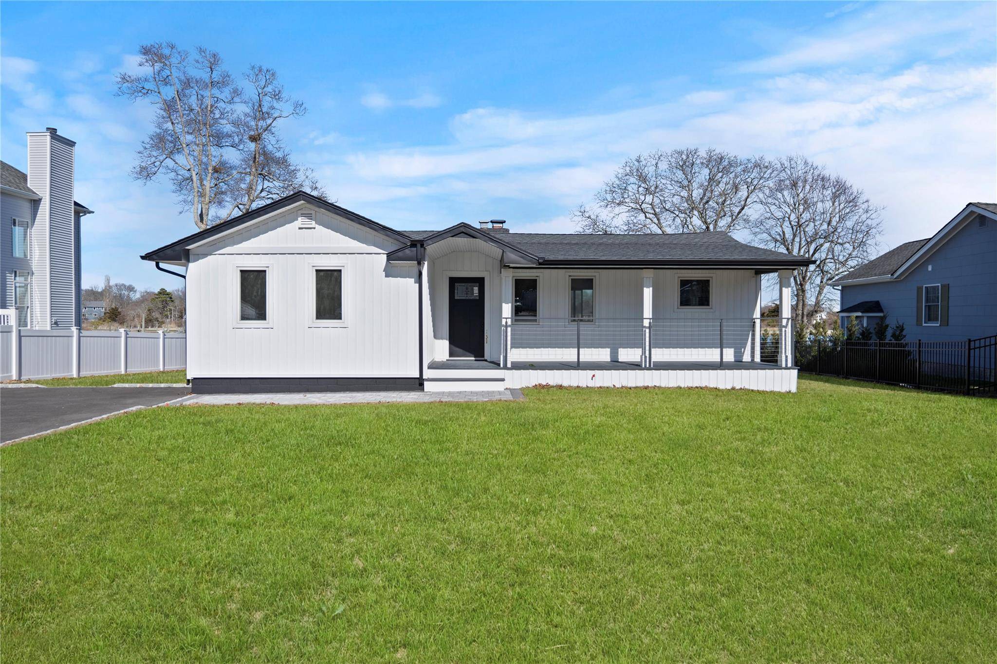 Experience waterfront living in this newly renovated three bedroom, two bathroom home, perfectly situated just minutes from the Moriches Bay Inlet.