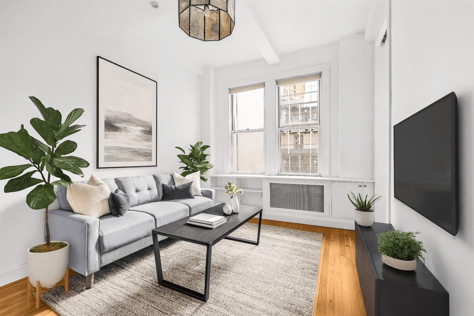 Gracious, Pre war, loft like 1 Bedroom Co op with 10 high ceilings, four over sized windows with beautiful light and abundant storage.