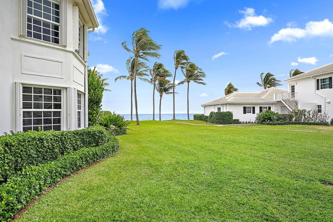 Rare opportunity to rent a ground floor oceanfront villa at La Coquille in Manalapan.