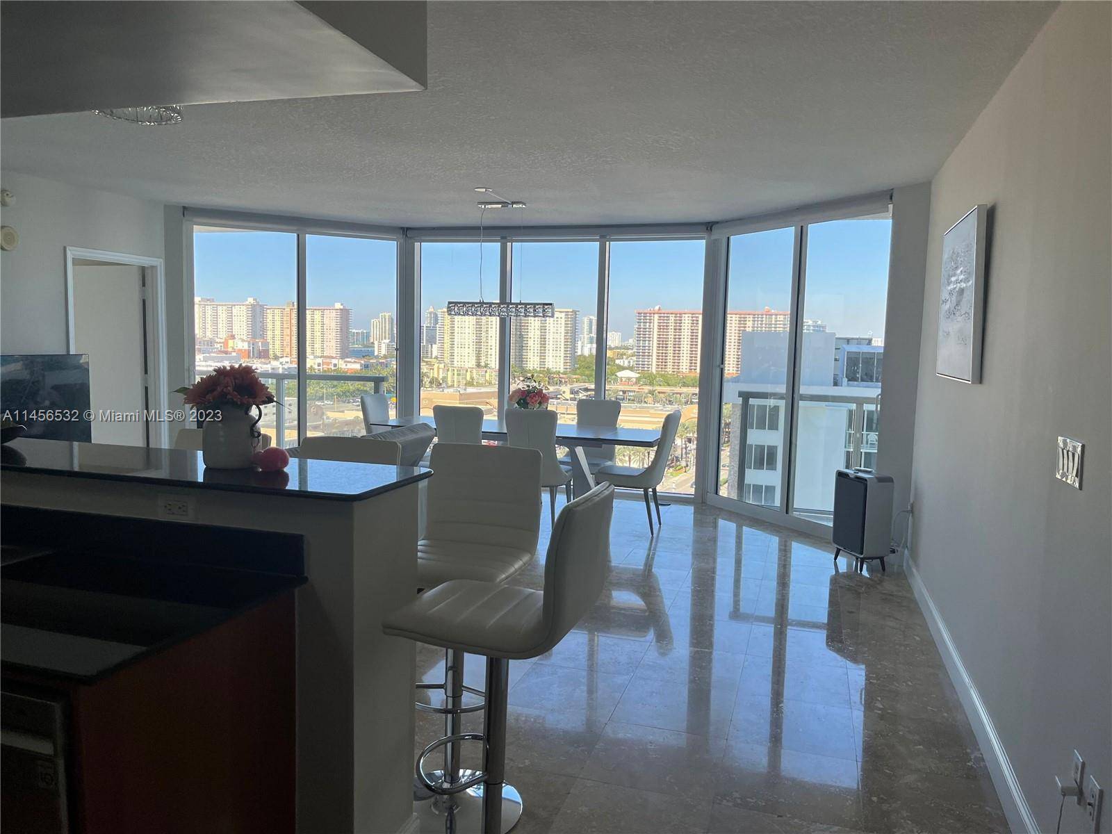 In the heart of Sunny Isles, enjoy resort style living in large 2 bedroom 2 bath upgraded corner apartment with desirable north west view of the ocean, intracoastal city from ...