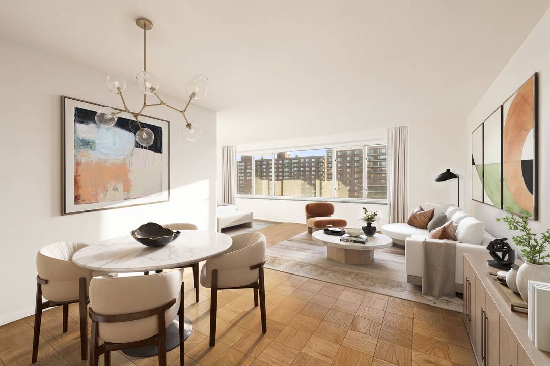 Move right into this sun filled, south facing extra large alcove studio with a huge 20 foot bank of windows and unobstructed southern views of sky and Central Park.