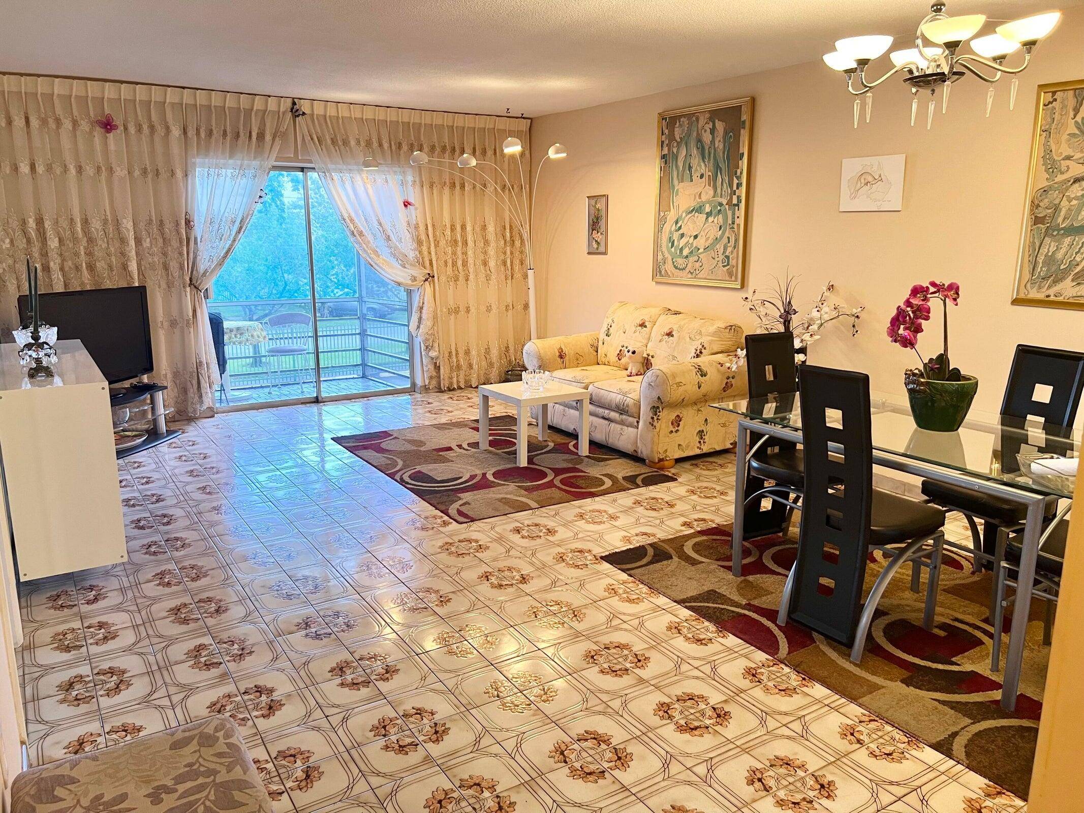 SPACIOUS DELUXE MODEL 1 BEDROOM 1BATH WITH A CENTRAL AC AT GATED COMMUNITY MAR LEN GARDENS W ELECTRONIC ACCESS COOP FOR 55, CASH ONLY.