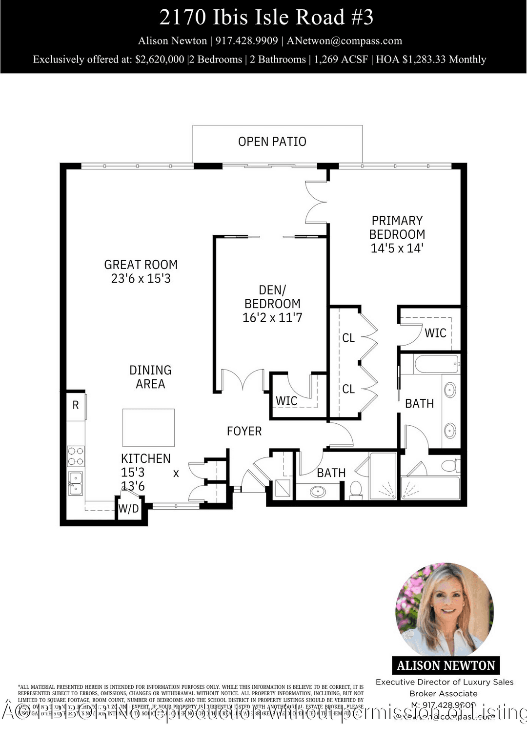 Recently renovated, like new, this 2 bedroom, 2 bathrooms offers expansive direct Intracoastal view from every room.