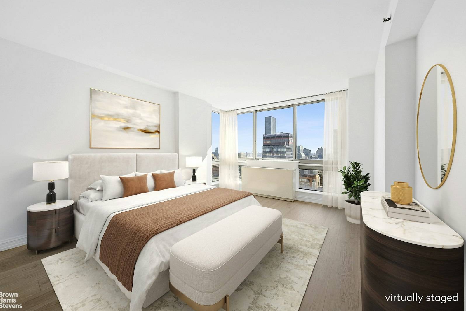 Residence 44A is a stunning, move in ready three bedroom, three bathroom home perched on the 44th floor of The Capri.