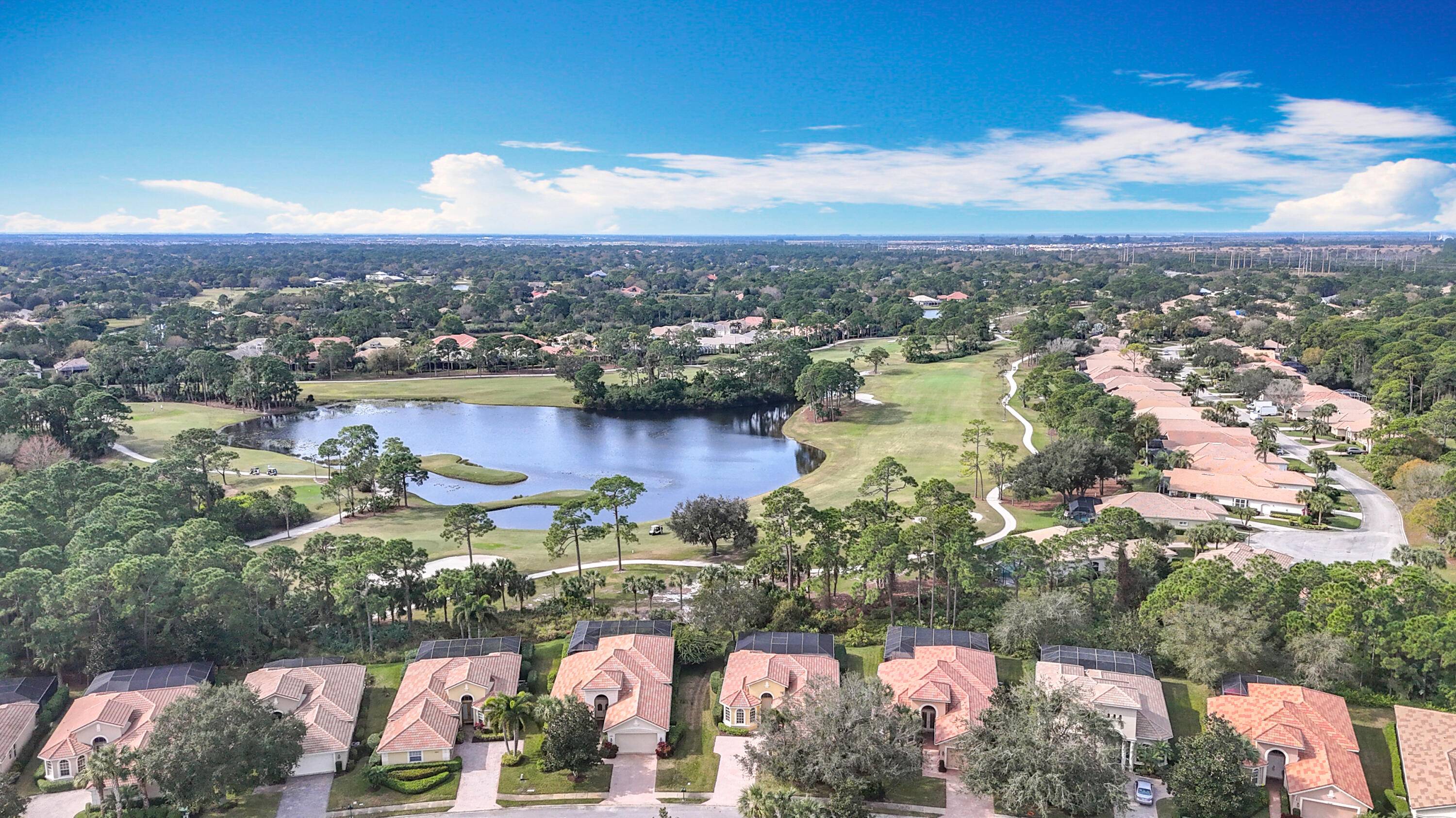 Beautiful PGA Village property with 4 golf courses available for membership.