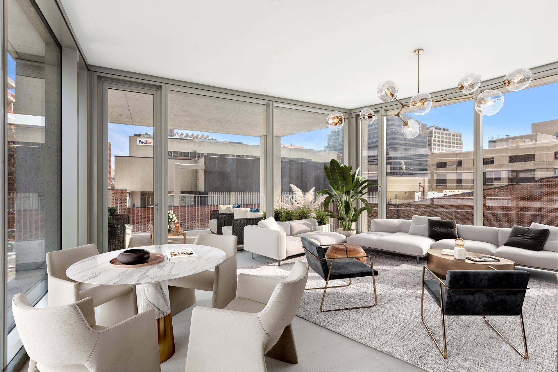 North 6C is a jewel box residence complete with private outdoor space in one of the West Village's marquee luxury addresses 160 Leroy Street a stunning collaborative masterpiece from world ...