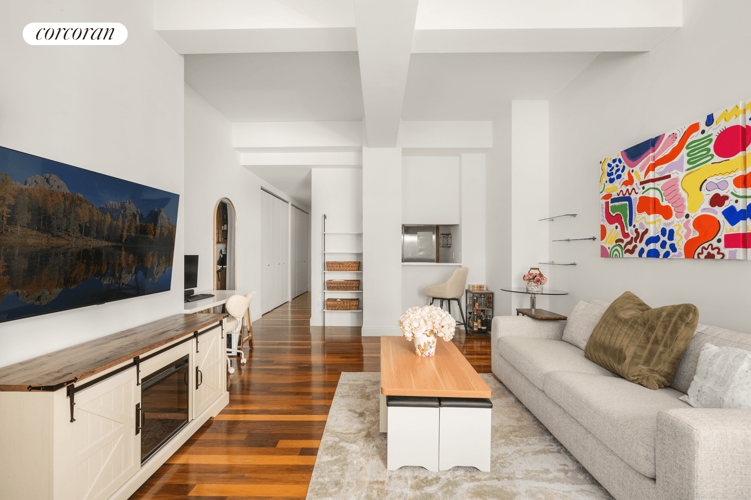 Roomy ninth floor studio at The Greenwich Club available ASAP July 1st.