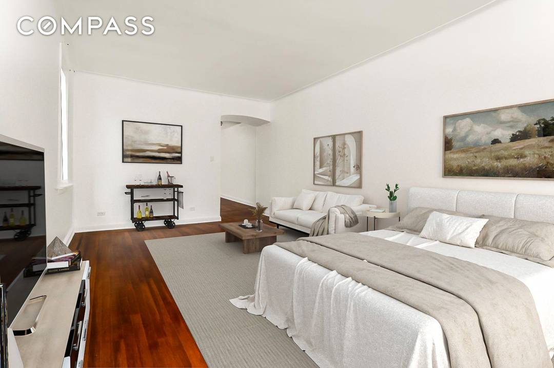 Seller offering to pay first year maintenance Nestled in the heart of Midtown West, this oversized studio with a smartly designed layout offers both comfort and flexibility.