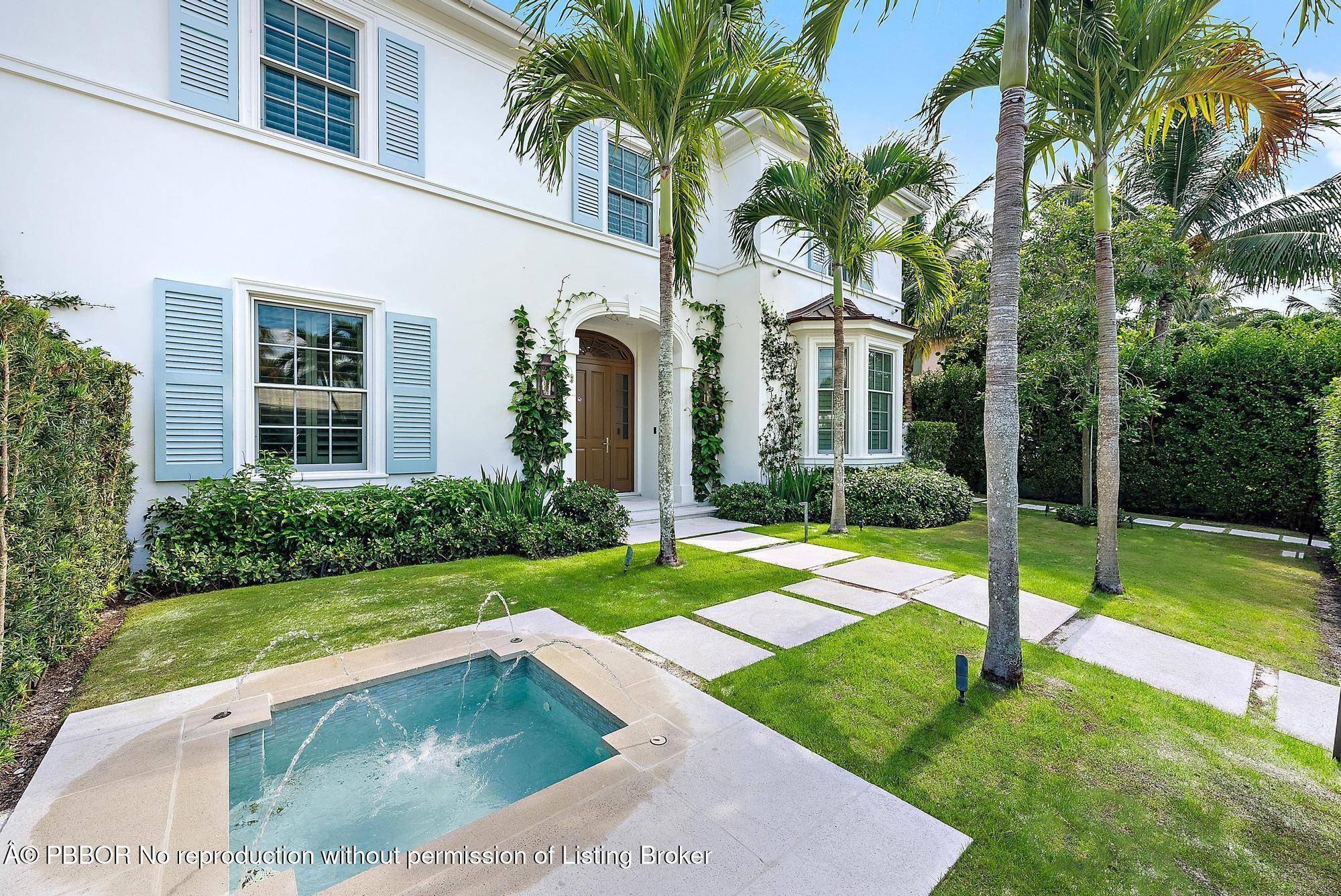 Brand new Palm Beach Classic home on quiet north end street.