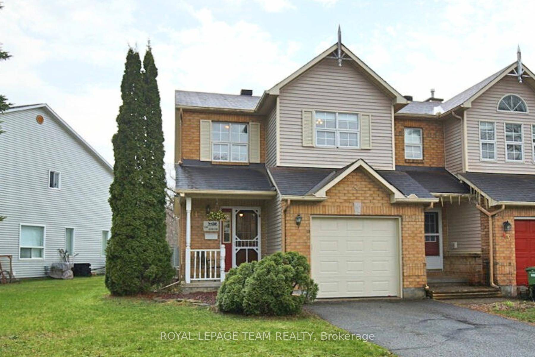 Located in Kanata Lakes, this wonderful 3 bedroom, 2 bath end unit townhome has a pretty front porch amp ; deep yard with no rear neighbors.
